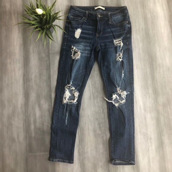 Daytrip Distressed Skinny Jean - Picture 1 of 4